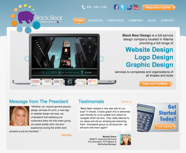 New Black Bear Design Website